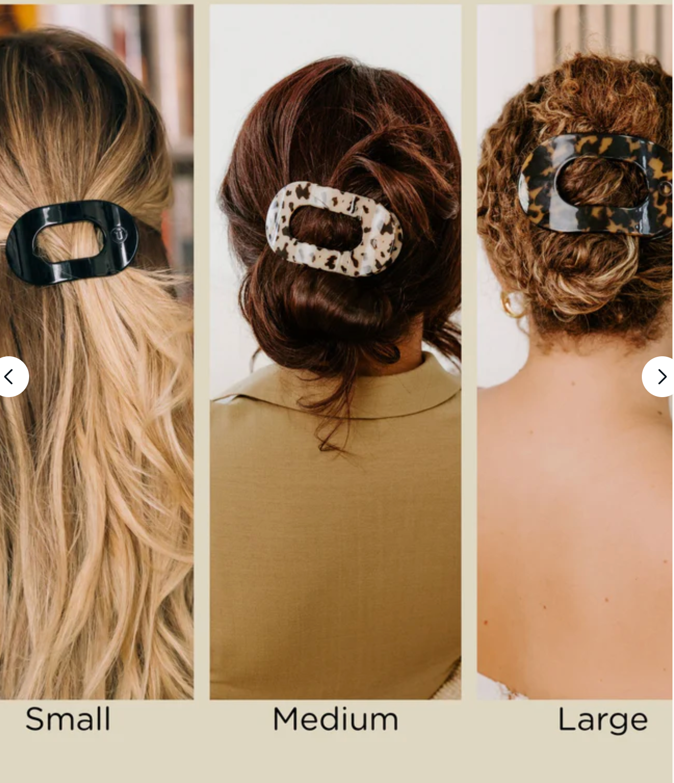 Blonde Tortoise Small Flat Round Clip