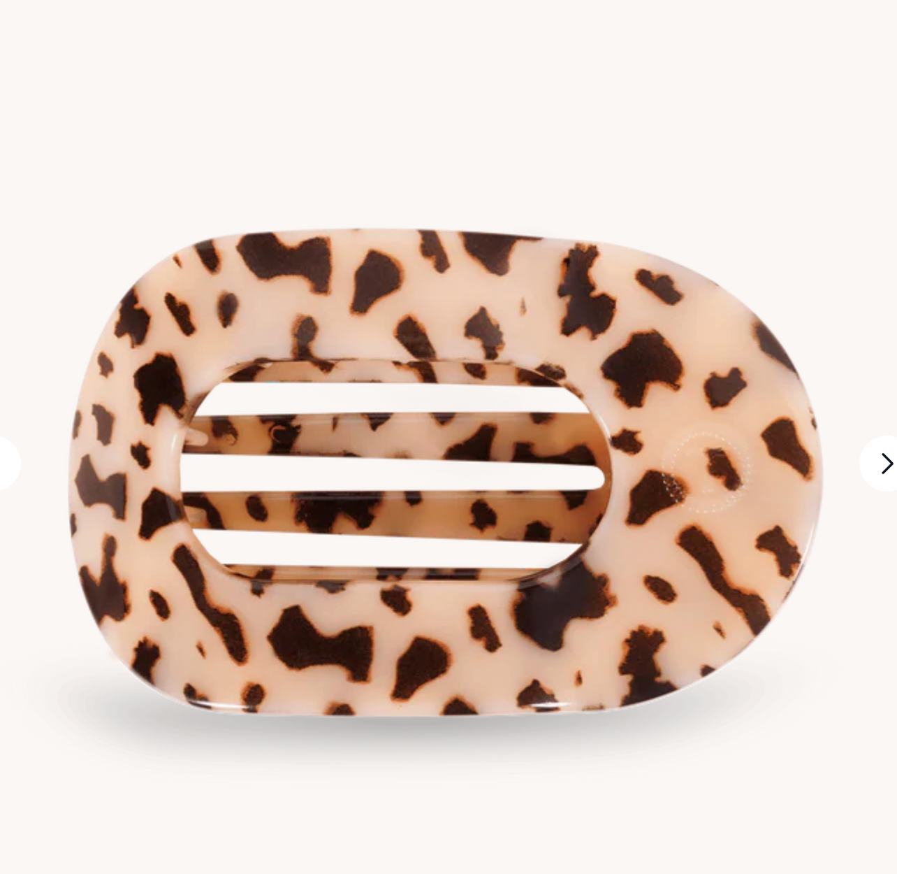 Blonde Tortoise Medium Flat Round Clip