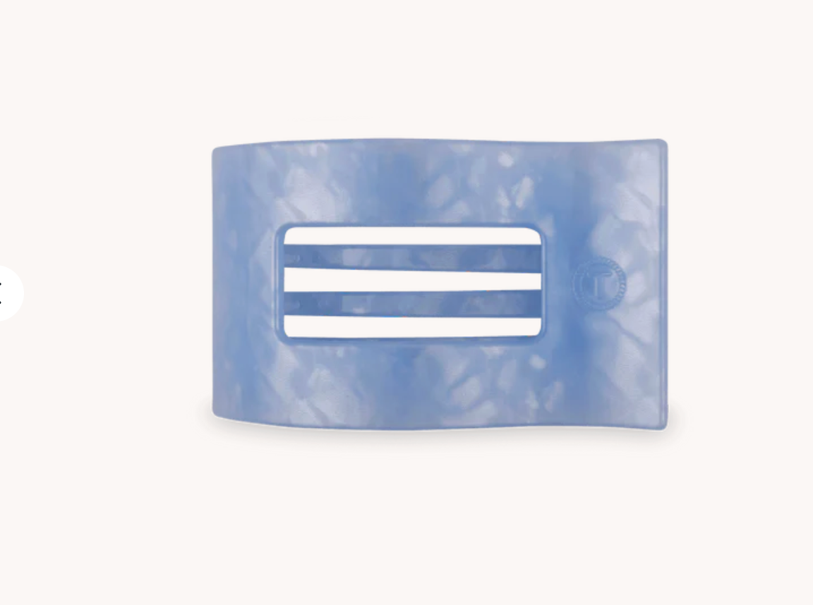Blue Lagoon Small Flat Rectangle Clip