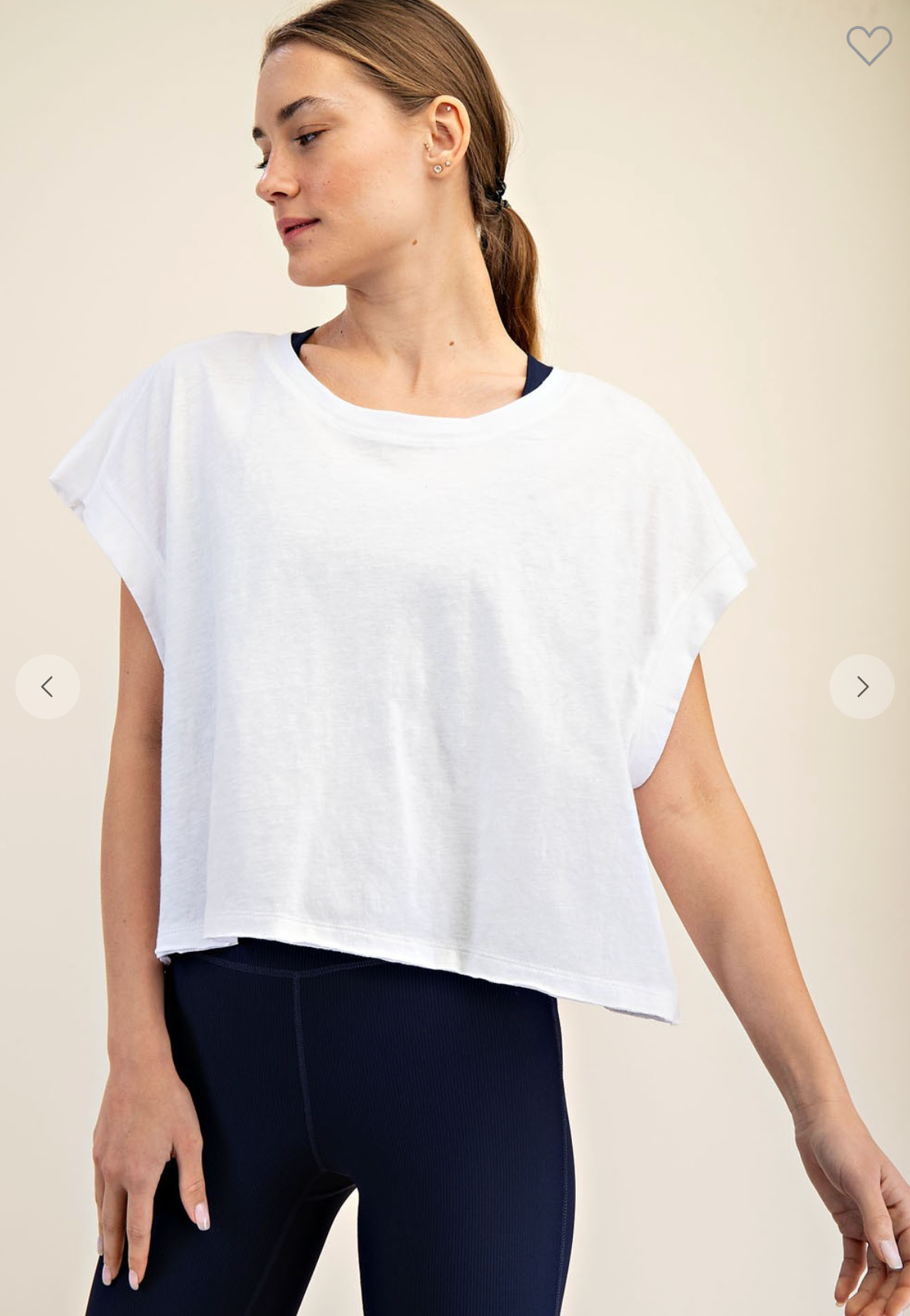 Open Air Tee In White