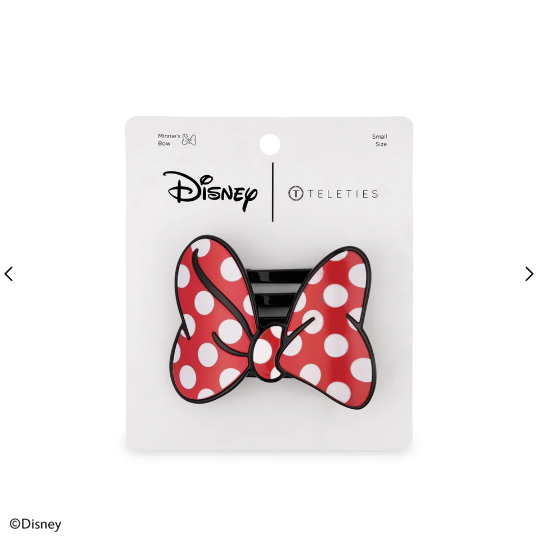 Minnie's Bow Small Flat Round Clip