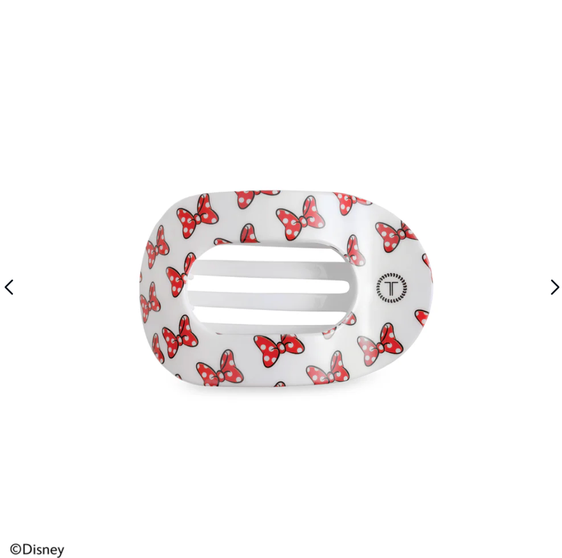 Minnie Loves Her Bows Small Flat Round Clip